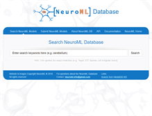 Tablet Screenshot of neuroml-db.org